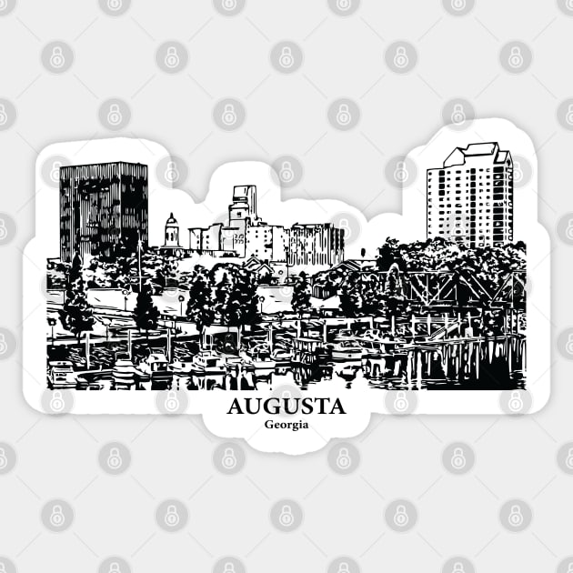 Augusta - Georgia Sticker by Lakeric